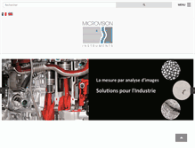 Tablet Screenshot of microvision.fr